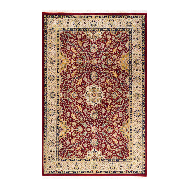 Classic One-of-a-Kind 4' 2" X 6' 5" Hand Knotted Area Rug