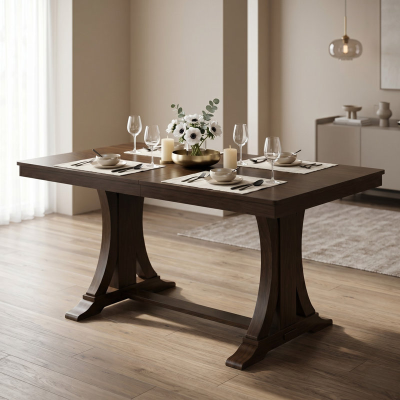 Table de salle à manger Lyerly, Brun