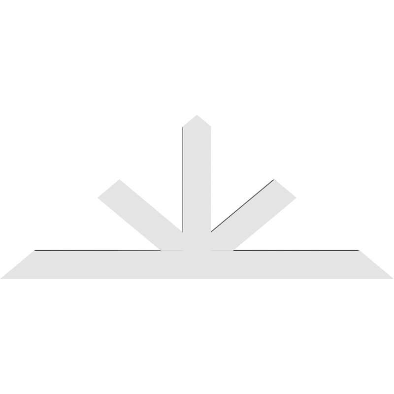 Support à pignon Saratoga, H 35 po x l 84 po (pas: 10/12), P 4 po x F 6 po, PVC