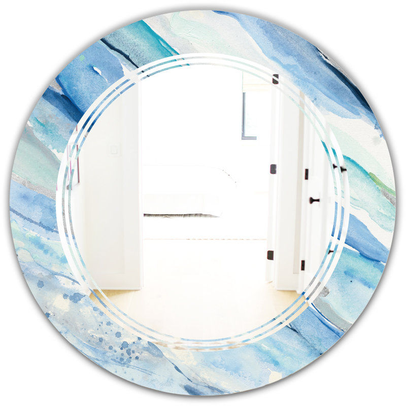 Triple C Silver Spring I Cottage Americana Frameless Wall Mirror, 23.6" x 23.6", Triple C Silver Spring I