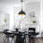 Abrahamson 1 - Light Black Kitchen Island Industrial Large Dome Pendant Light For Dining Room Bedroom Hallway - 17.72" H x 19.69" W-2140835334