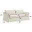 Canapé en lin beige avec 2 coussins Shane