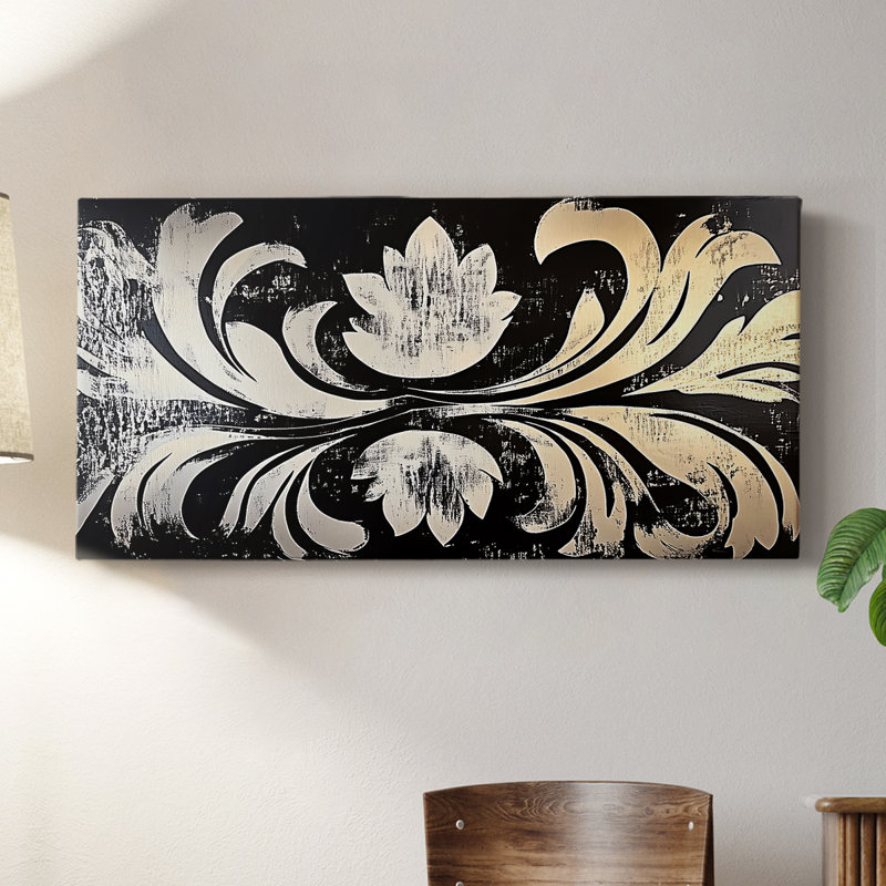 Botanical Series-CCL XXXV- Toile tendue avec châssis - Prêt à être accroché, H 20 po x l 40 po