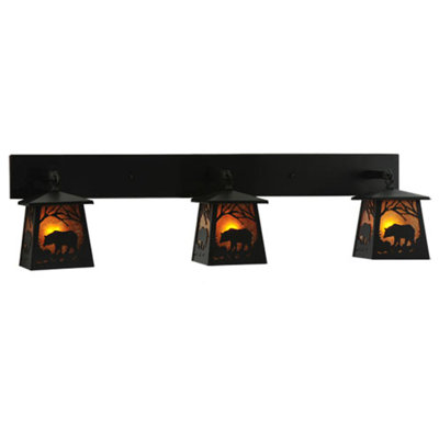 Luminaire à cloison d'extérieur 3 lumières