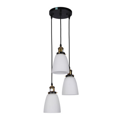 Volpe 3 - Light Black Cluster Pendant
