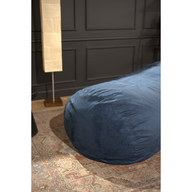 Fauteuil à billes en suède cylindrique traditionnel de 8 pieds Jasper, Gris anthracite