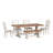 Greisofe 78" Solid Wood Oak Finish Top 6-Piece Dining Set With French Ladder Back Chairs And Bench-423311634-423311632