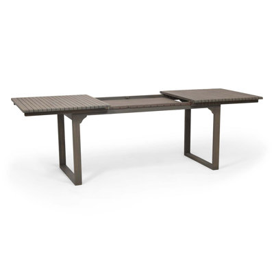 Outdoor Expandable Dining Table with Acacia Wood Construction