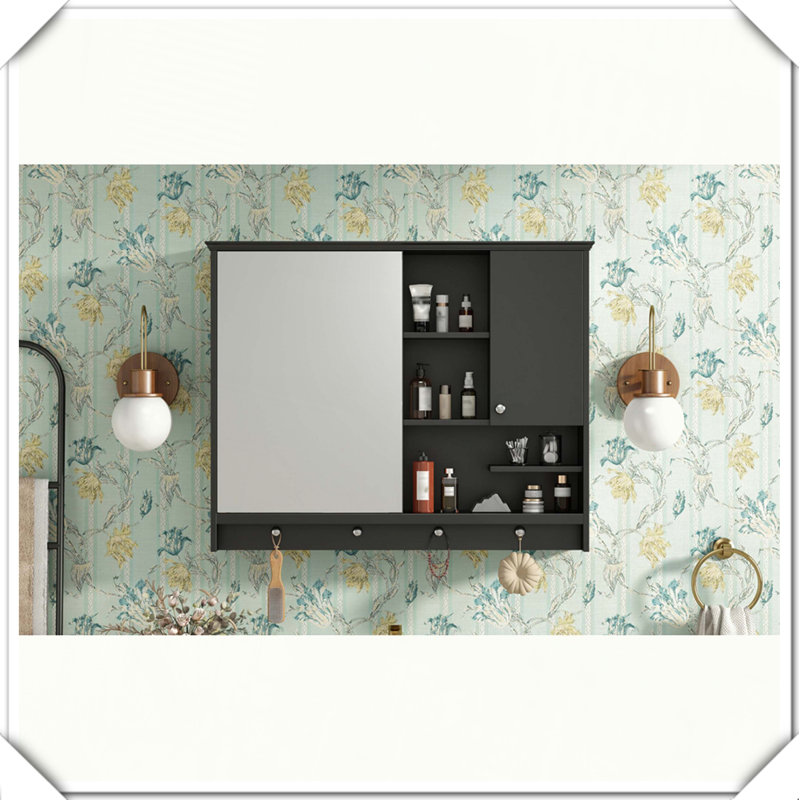 Armoire à pharmacie murale avec miroir et tablette réglable