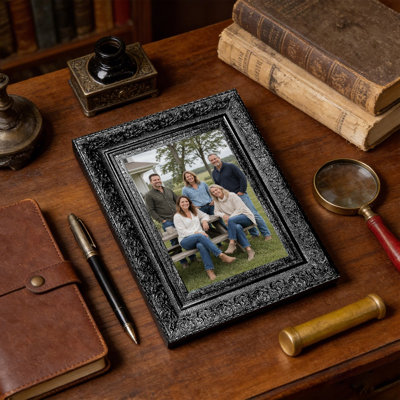Cadre photo 3 pièces 11 "x 14" noir pour décor de maison