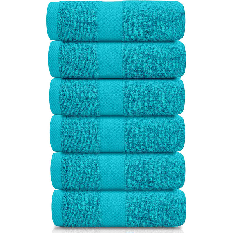 Débarbouillette 100% coton Alderic, Turquoise