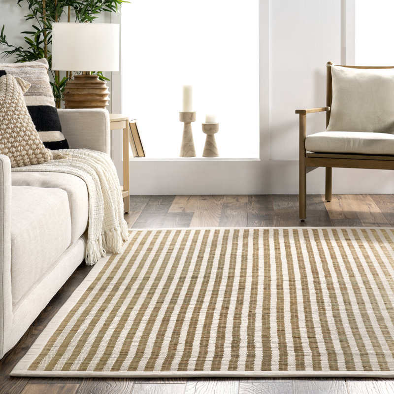 Tapis à rayures Margie, Rectangle de 5 pi x 8 pi