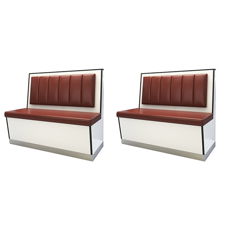Banc rembourré en similicuir Coffee Shop