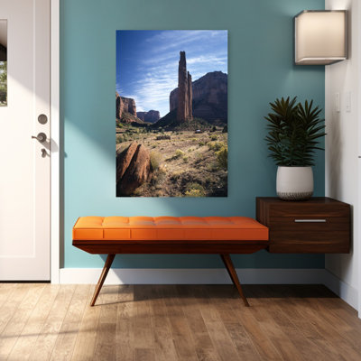 Low Angle View Of Rock Formations, Spider Rock, Canyon De Chelly, Arizona, Usa Abstract Contemporary Landscape Nature Wall Art