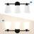 3-Light Black Bathroom Vanlity Light Over Mirror, Bathroom Light Fixtures with Frosted Glass Shade, Modern Wall Sconce Lighting, E26 Socket (Bulbs Not Included)-1478810963