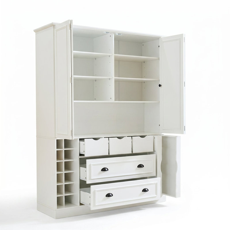 Armoire de rangement 71 po H Farmhouse, White