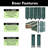 80'' 5-IN-1 Design Color Solid Pine Wood Unassembled Door Only-91077900-91077906