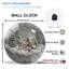 Horloge murale 12 po Snow-Globe-Horloge-Avec-Hiver-Village