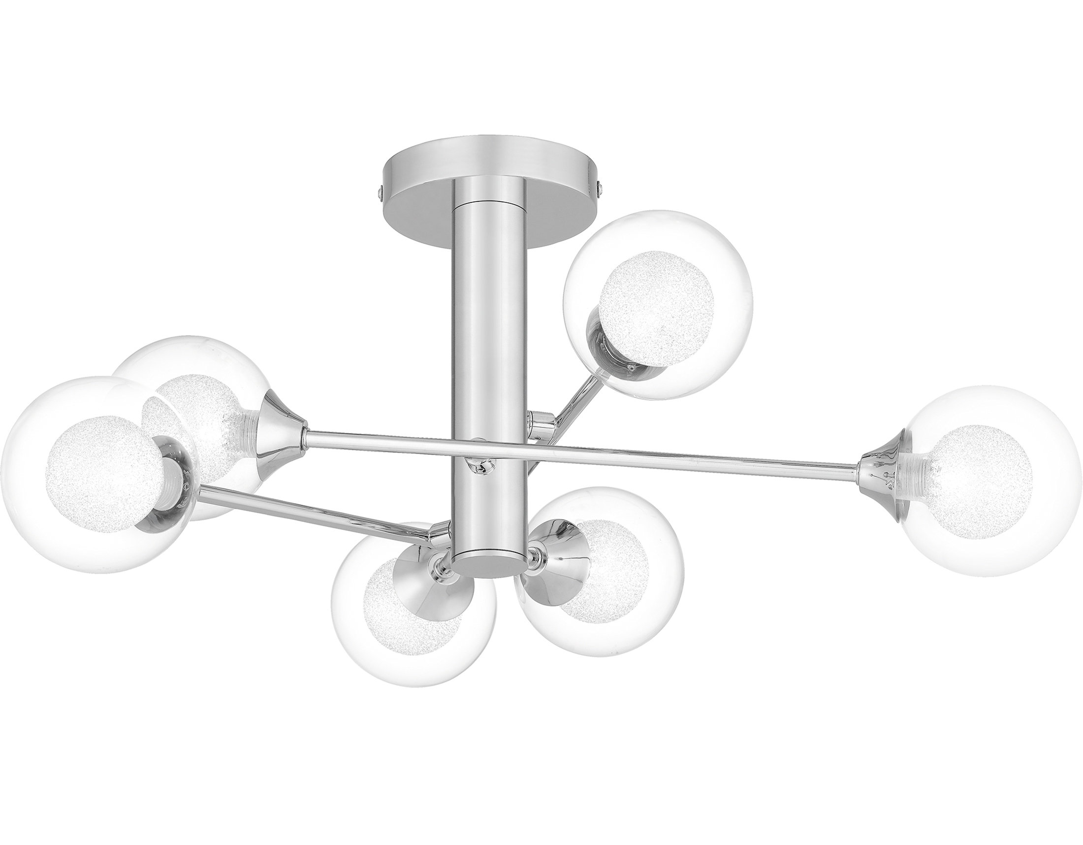 Rosdorf Park Tunley 6 - Light 25.5" Sputnik Modern Linear Semi Flush ...