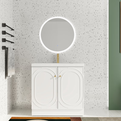 Meuble-lavabo simple 36 po avec plateau en résine