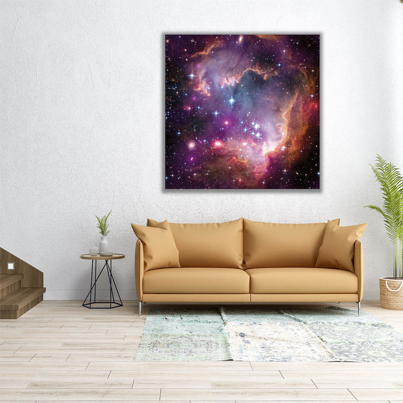 Magellanic Cloud Galaxy - reproduction d'art sur toile, H 12 po x l 12 po