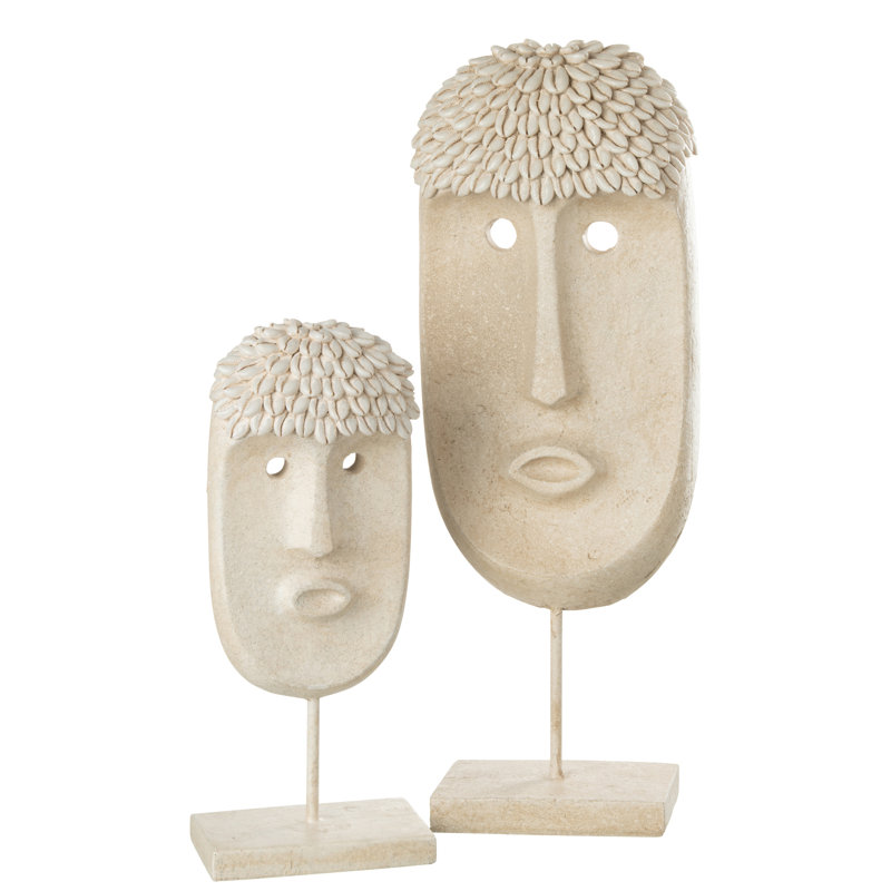 Batha Figurine / Sculpture Decorative Object, Beige
