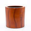 7.8 In. Dark Wood Plastic Self-Watering Planter Pot