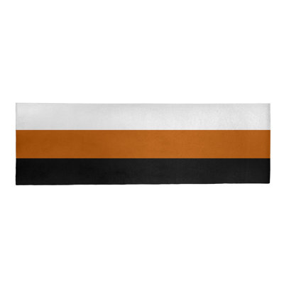 Tapis orange/noir