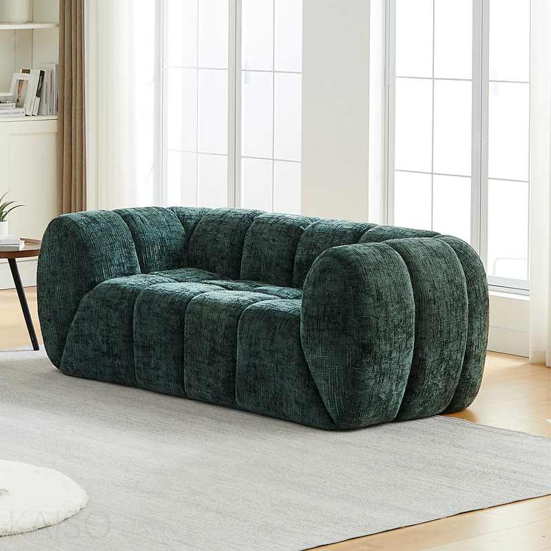 Canapé chenille en mousse pure, canapé nuage matelassé moderne, canapé chenille en mousse pure à assise profonde, canapé moderne confortable, convient aux salons, aux chambres et aux appartements