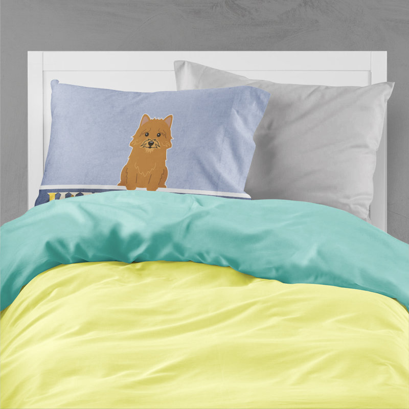 Taie d’oreiller welcome, Norwich Terrier