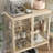 Beige Tempered Glass + Steel Display Cases