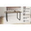 Ensemble de table de salle à manger 59 pièces en bois aggloméré 59 po et 4 pièces, ensemble de table de salle à manger de style médiéval en bois-1954619130