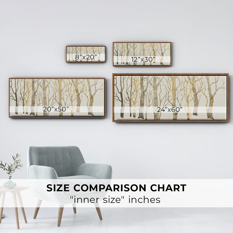 «Bare Trees I», toile encadrée