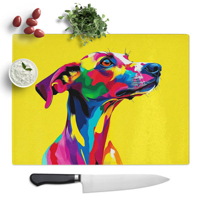 Greyhound Vol.1  Glass Chopping Board