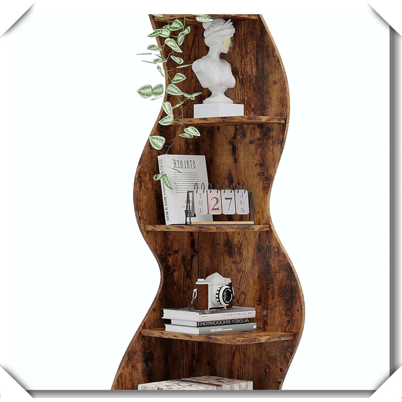 Support pour plante à 5 niveaux, Brun
