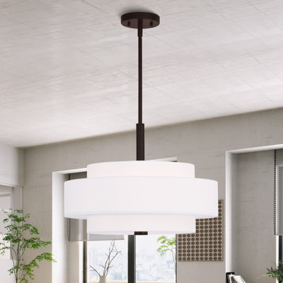 Lustre cylindrique à abat-jour Flaire 4