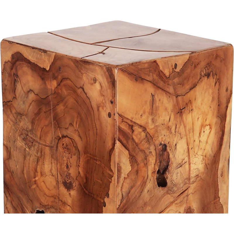 Teak Root Square Stool - Medium