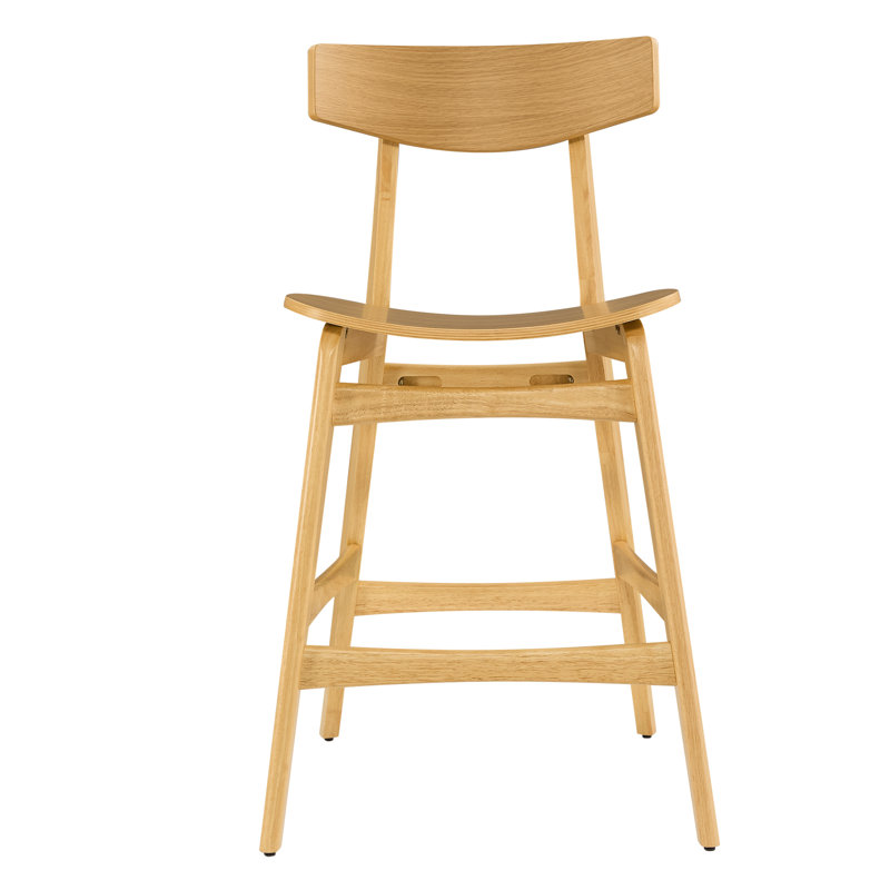Tabouret de comptoir en bois massif, Chêne