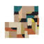 Rectangle Malachite Abstract Hand Woven Flatweave Cotton Area Rug in Beige/Ivory-121238583