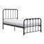 Lit plateforme simple en métal au fini bronze foncé 1pc, Bed in a Box
