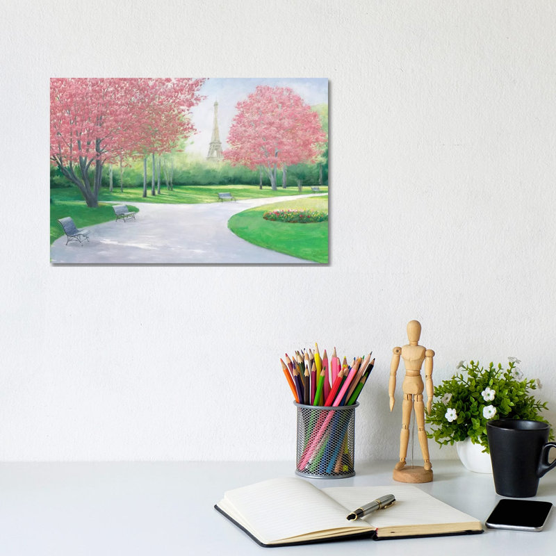 Parisian Spring by James Wiens - Wrapped Canvas Painting, 20.32 cm H x 30.48 cm W
