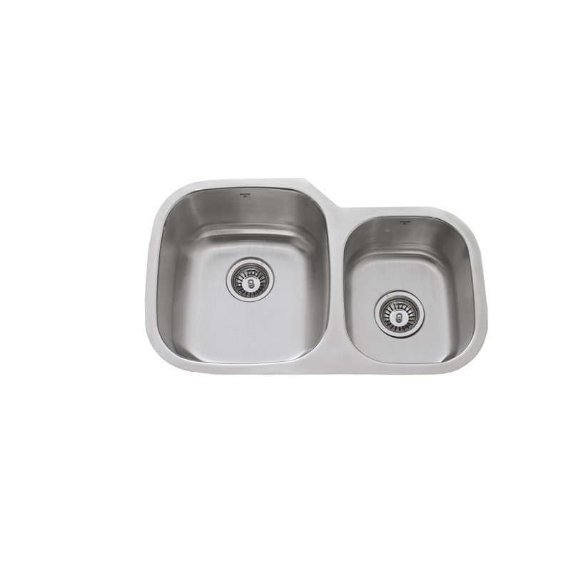 Évier en acier inoxydable encastré à double cuve 28 po x 18 po ONEX®