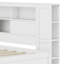 Lit simple en bois avec couchette, tablette et ports de charge USB Flore-1720568024