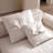 White Microfiber Modular Sofa cushion Loveseat