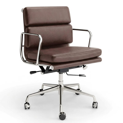 Chaise de conférence en cuir véritable