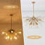 Lustre moderne Spoutnik 10 lumières avec hauteur réglable, luminaire Starburst lumineux pour salon, salle à manger, chambre à coucher, cuisine, installation facile, conception légère et durable