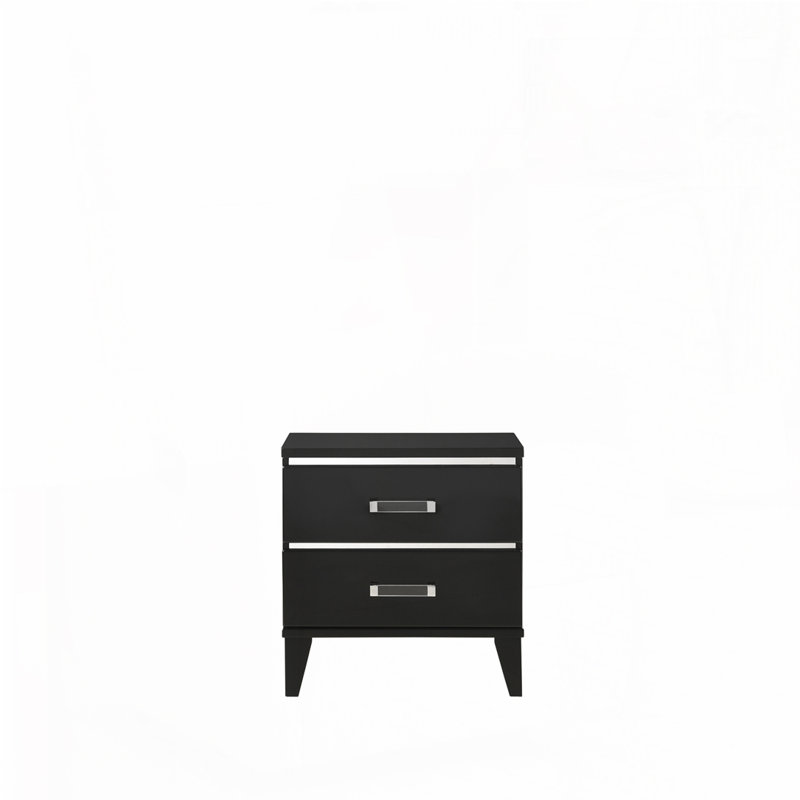 Table de chevet noire