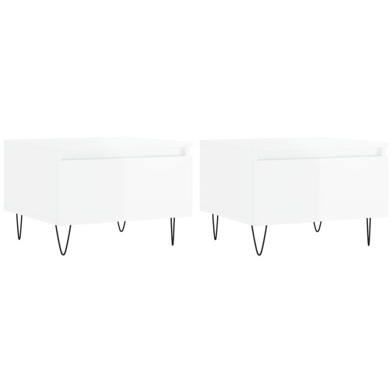 Slatedale Four Leg Coffee Table with Storage, White