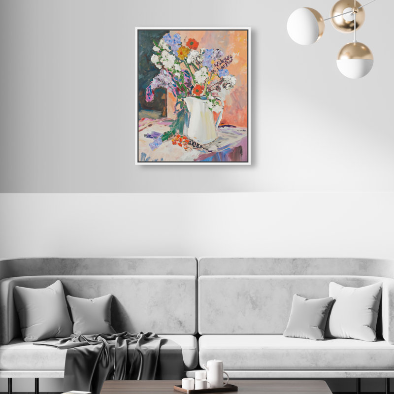 Ridgeway Still Life Lilac Canvas Floral & Botanical Print by Oliver Gal, Black Frame, 16 x 20, 21"H x 17"W, White Frame
