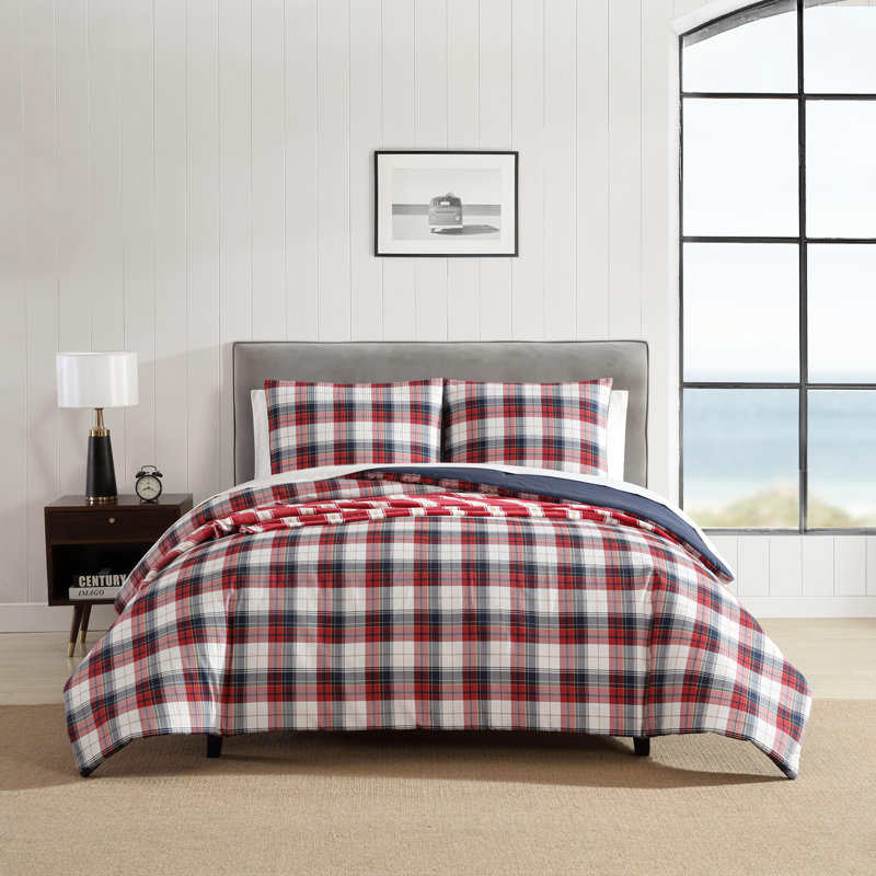 Nautica Rosedale Red Reversible 8 Piece Bonus Bed Set, Queen Comforter + 7 Additional Pieces